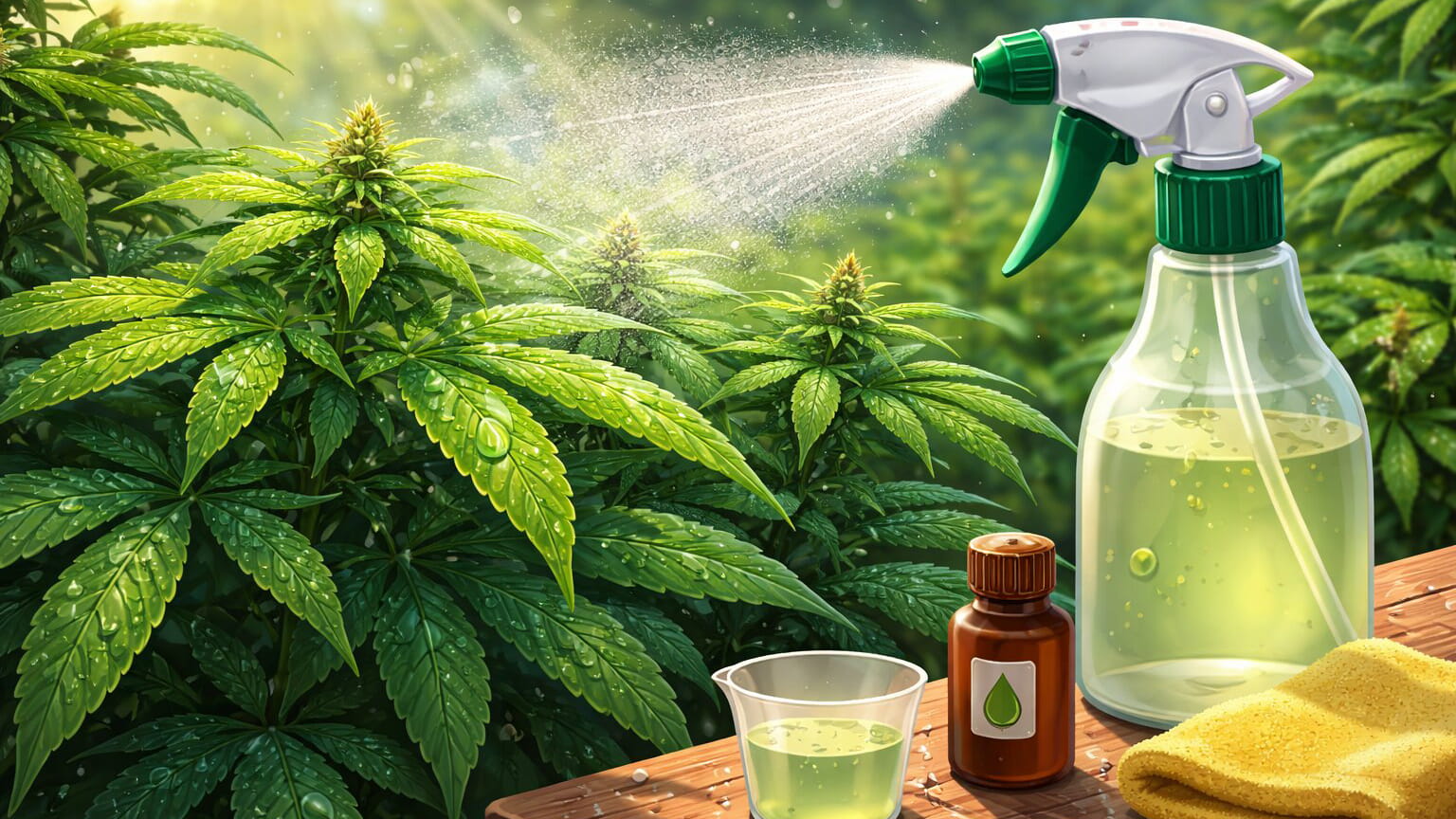 опрыскивание ганжи семена конопли