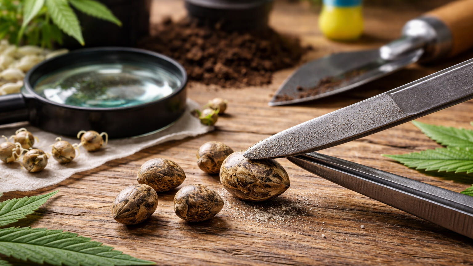 скарификация семян каннабиса